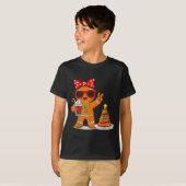 T-shirt Gingerbread Women Drinking Coffee Christmas Tree C (Devant entier)