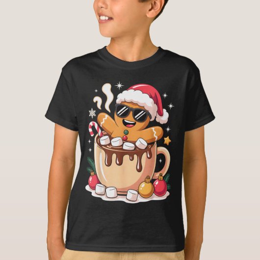 T-shirt Gingerbreadman Christmas Cocoa Gingerbread Men Wom (Devant)