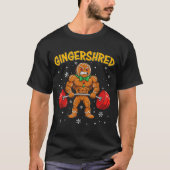 T-shirt Gingershred Funny Gingerbread Man Gym Bodybuilding (Devant)