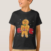 T-shirt Gingershred Funny Gingerbread Man Gym Bodybuilding (Devant)