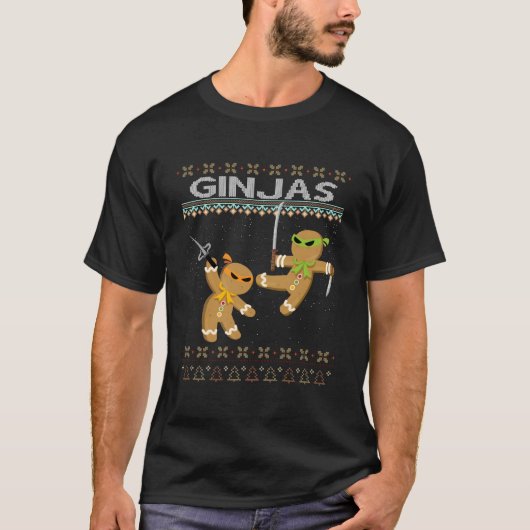 T-shirt Ginjas Gingerbread Ninjas Moche (Devant)