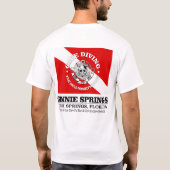 T-shirt Ginnie Springs (les meilleures grottes) (Dos)