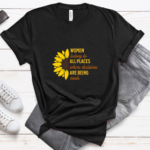 T-shirt Ginsburg Ruth Bader RGB Égalité des tournesols