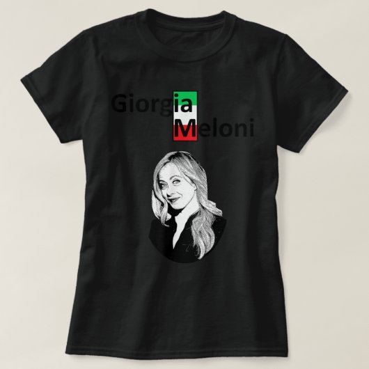 T-shirt Giorgia Meloni "Frères d'Italie" (Design devant)