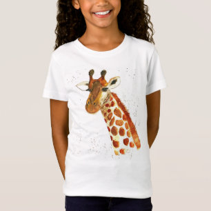 T-Shirt Girafe aquarelle animaux Safari African Jungle