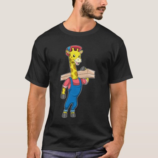 T-shirt Girafe as Carpenter with Wood (Devant)