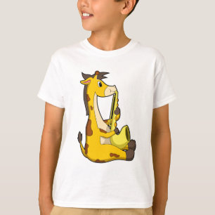 T-shirt Girafe at Music with Saxophone.PNG