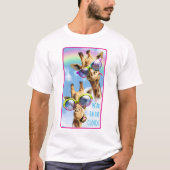 T-shirt Girafe Aux Lunettes De Soleil (Devant)