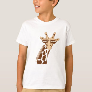 T-shirt Girafe aux lunettes de soleil