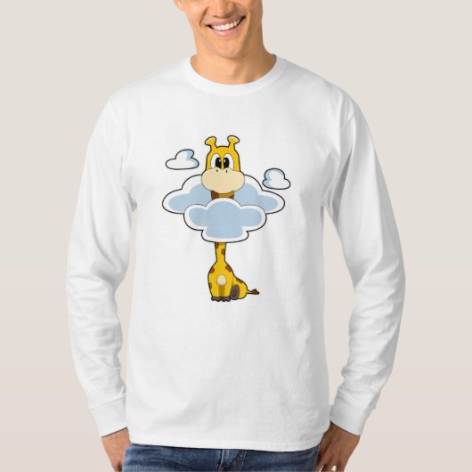 T-shirt Girafe aux nuages (Devant)