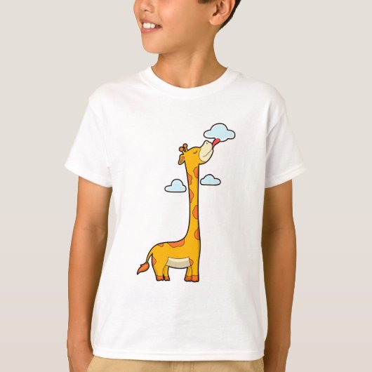T-shirt Girafe aux nuages (Devant)
