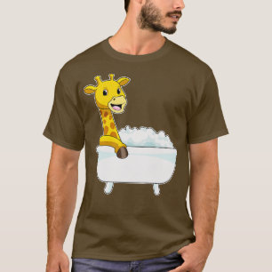 T-shirt Girafe Avec Baignoire En Mousse