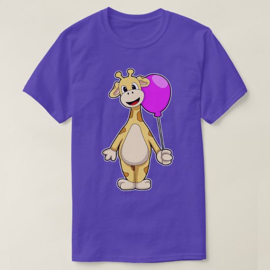 T-shirt Girafe avec ballon 2 (Design devant)