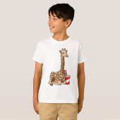 T-shirt Girafe avec boisson (Devant entier)