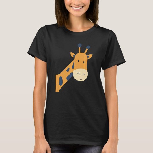 T-shirt Girafe Avec Le Sourire Pour Girafe Amis Et Fans (Devant)