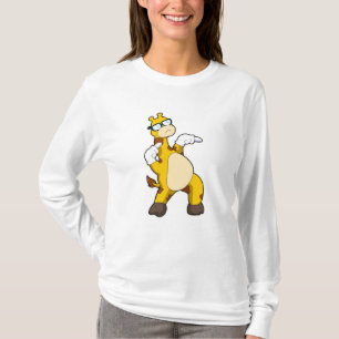 T-shirt Girafe avec lunettes de soleil