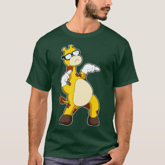T-shirt Girafe avec lunettes de soleil 1