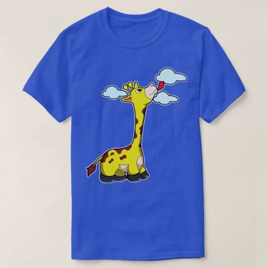 T-shirt Girafe avec nuages 3 (Design devant)