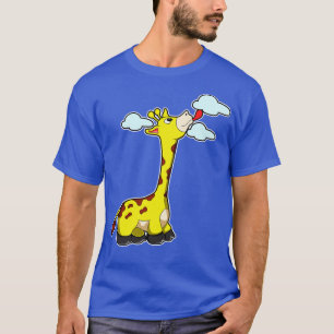 T-shirt Girafe avec nuages 3