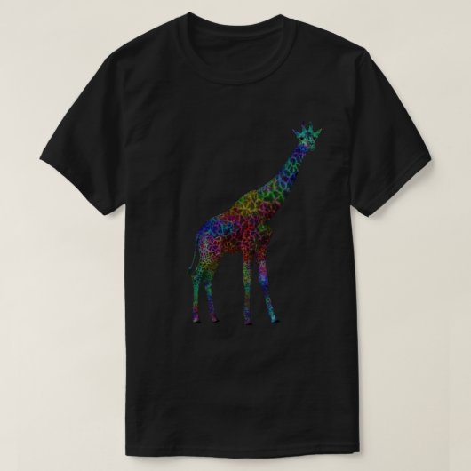 T-shirt Girafe colorée (Design devant)