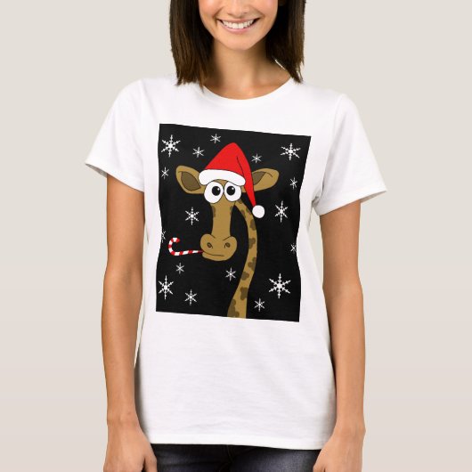 T-shirt Girafe de Christmas (Devant)