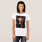 T-shirt Girafe de Christmas (Devant entier)