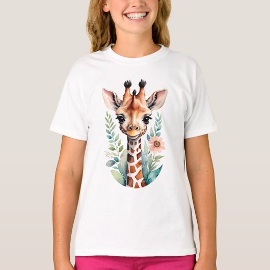 T-shirt Girafe de Cute (Devant)