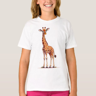 T-shirt Girafe de dessin animé
