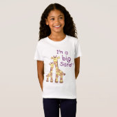 T-Shirt Girafe de grande soeur (Devant entier)