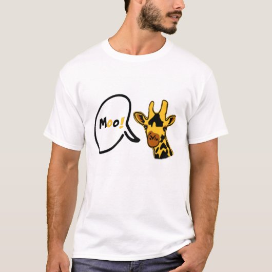 T-shirt Girafe de Mooing ! (Devant)