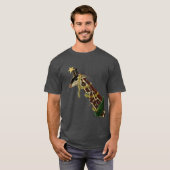 T-shirt girafe de Noël (Devant entier)