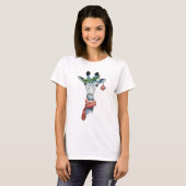 T-shirt girafe des neiges (Devant entier)