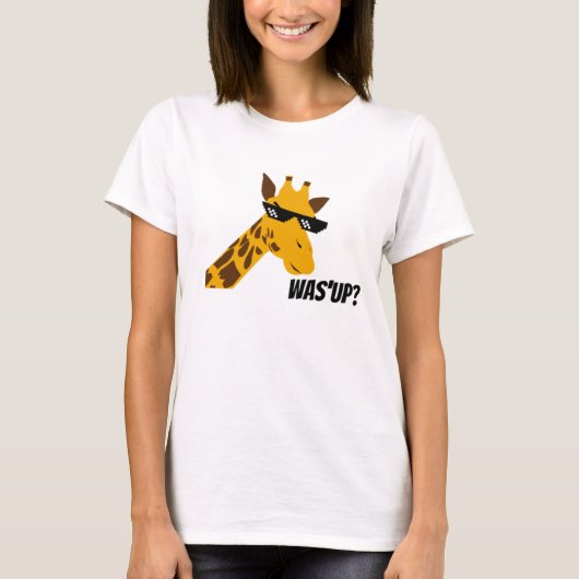 T-shirt girafe disant (Devant)