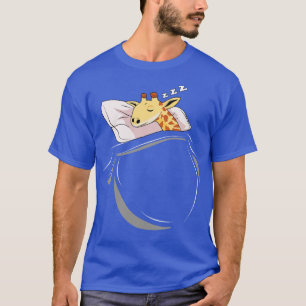 T-shirt Girafe Dormir Animal Nap Napping Stwood