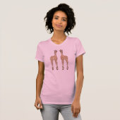 T-shirt girafe d'orteil de bout (Devant entier)