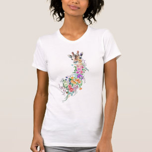 T-Shirt Girafe Floral