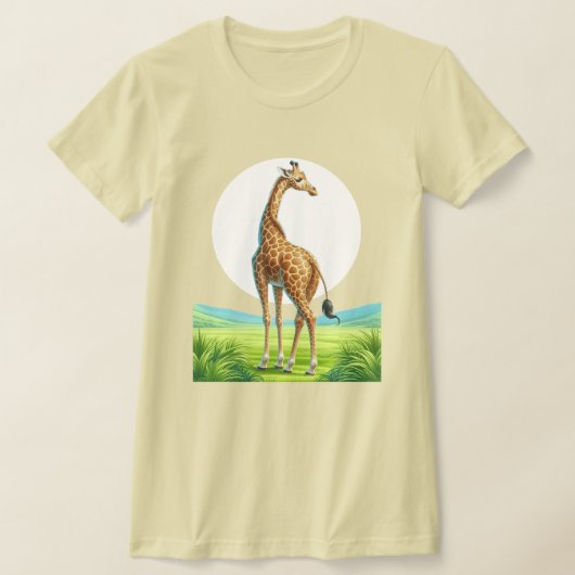 T-shirt girafe magnifique (Poser)