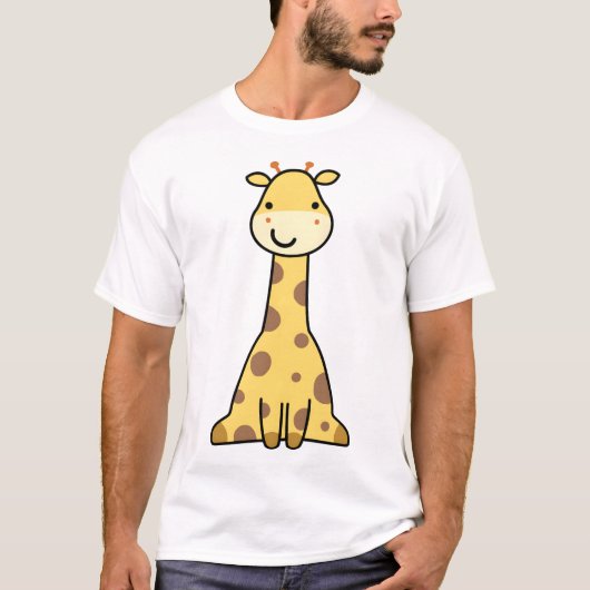 T-shirt Girafe Mignonne (Devant)