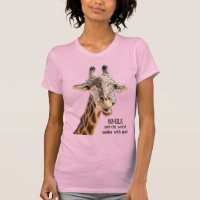 Girafe Mignonne SOURIRE Citation Drôle Moderne Lum