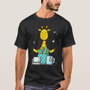 T-shirt Girafe Namaste Mignonne Fait Du Yoga Jardinage Ca