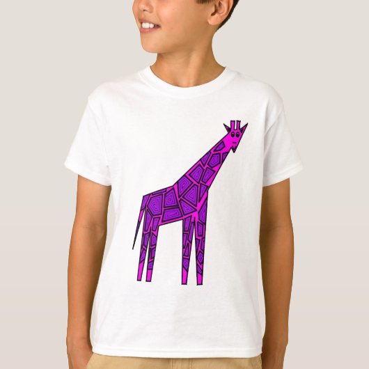 T-shirt Girafe rose (Devant)