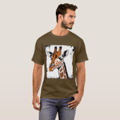 T-shirt girafe stylisée (Devant entier)