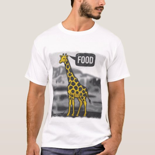 T-shirt girafe stylisée (Devant)