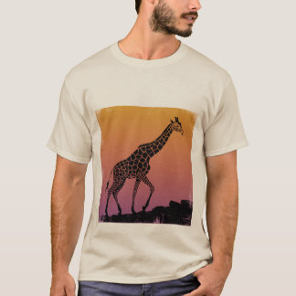 T-shirt girafe stylisée
