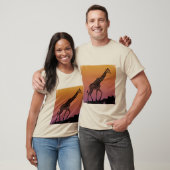T-shirt girafe stylisée (Unisexe)