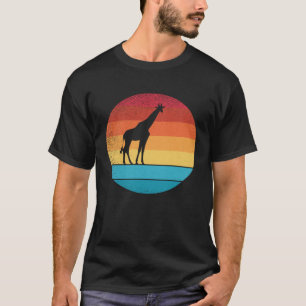 T-shirt Girafe vintage rétro et animal mignon 2