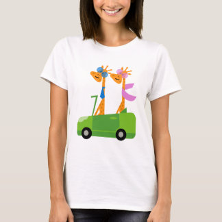 T-shirt Girafes et voiture