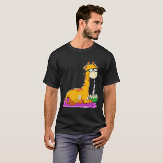 T-shirt Giraffe à la noix de coco (Devant entier)