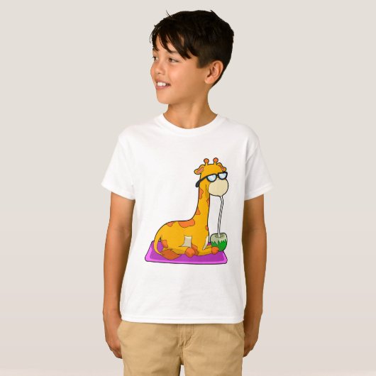 T-shirt Giraffe à la noix de coco (Devant entier)