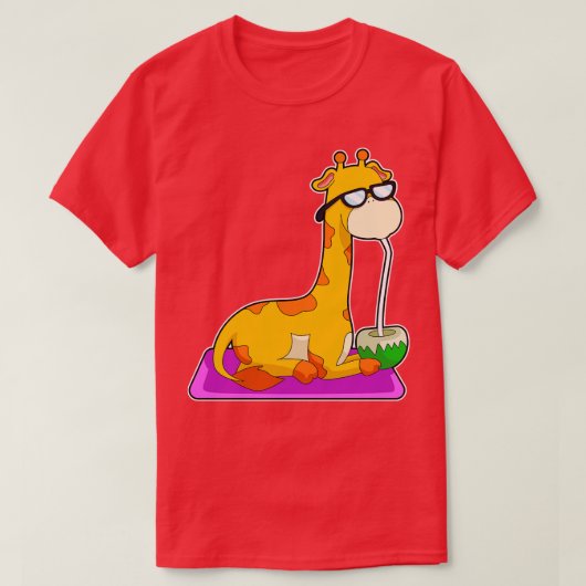 T-shirt Giraffe À La Noix De Coco (Design devant)